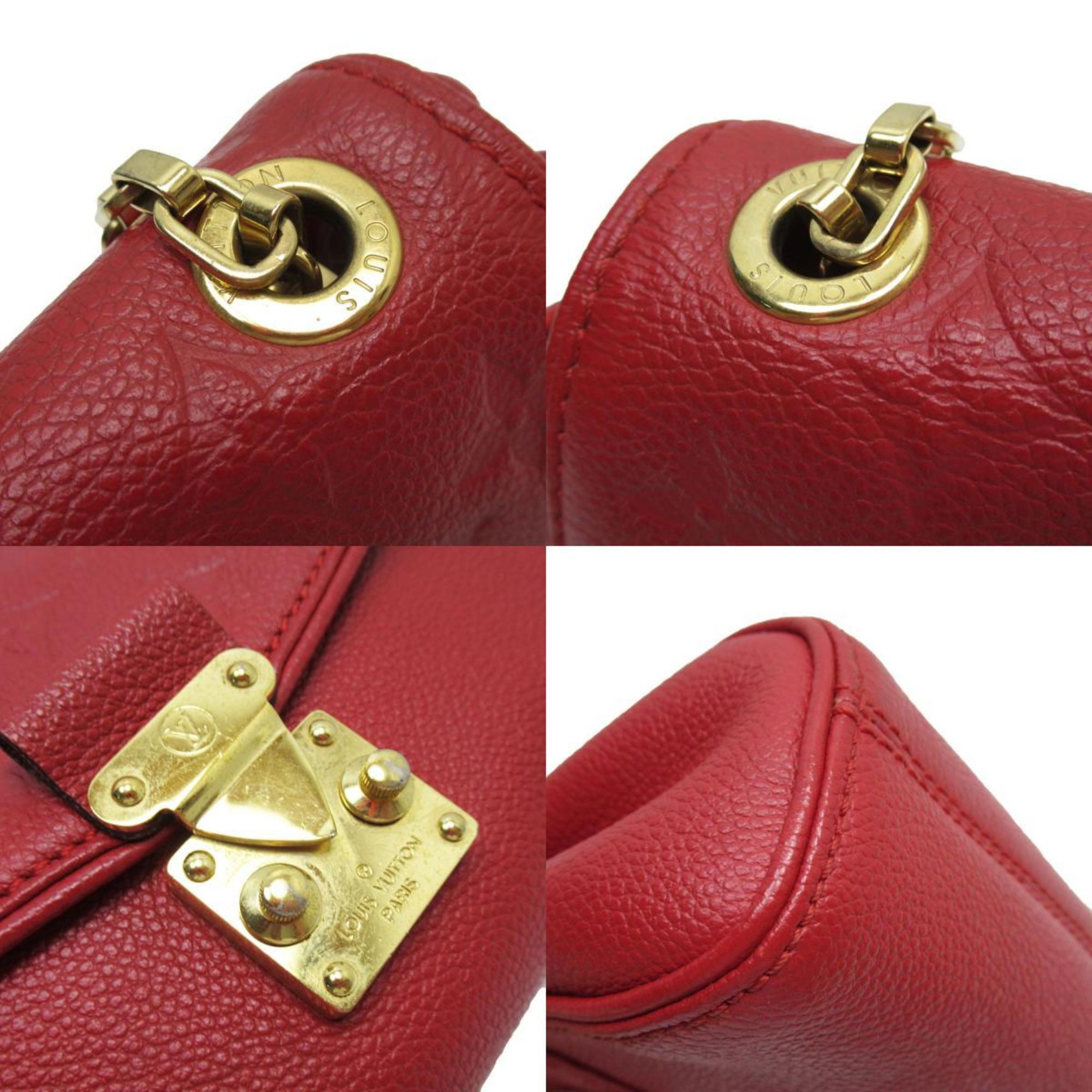 Louis Vuitton LOUIS VUITTON Shoulder Bag Monogram Empreinte Saint Germain BB Dark Red Gold Women's w0705a