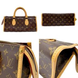 Louis Vuitton LOUIS VUITTON Handbag Monogram Popincourt Canvas Brown Gold Women's M40009 n0332