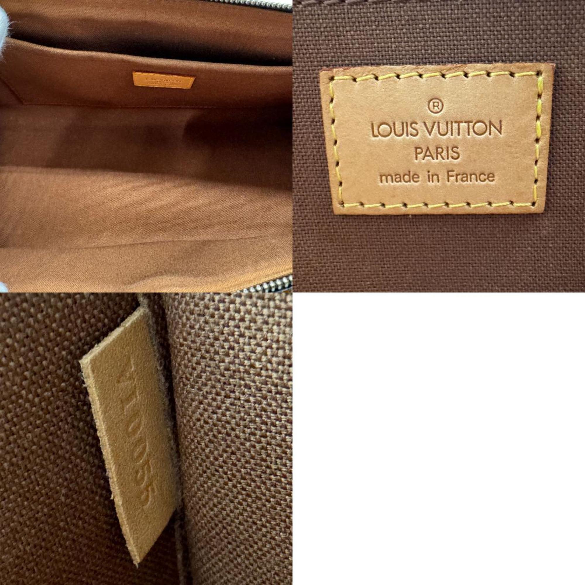 Louis Vuitton LOUIS VUITTON Handbag Monogram Popincourt Canvas Brown Gold Women's M40009 n0332