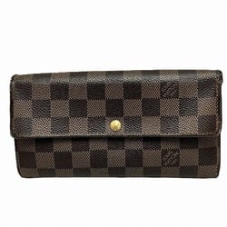 Louis Vuitton Damier Portefeuille Sarah N61734 Long Wallet Bi-fold Men's Women's