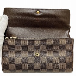 Louis Vuitton Damier Portefeuille Sarah N61734 Long Wallet Bi-fold Men's Women's