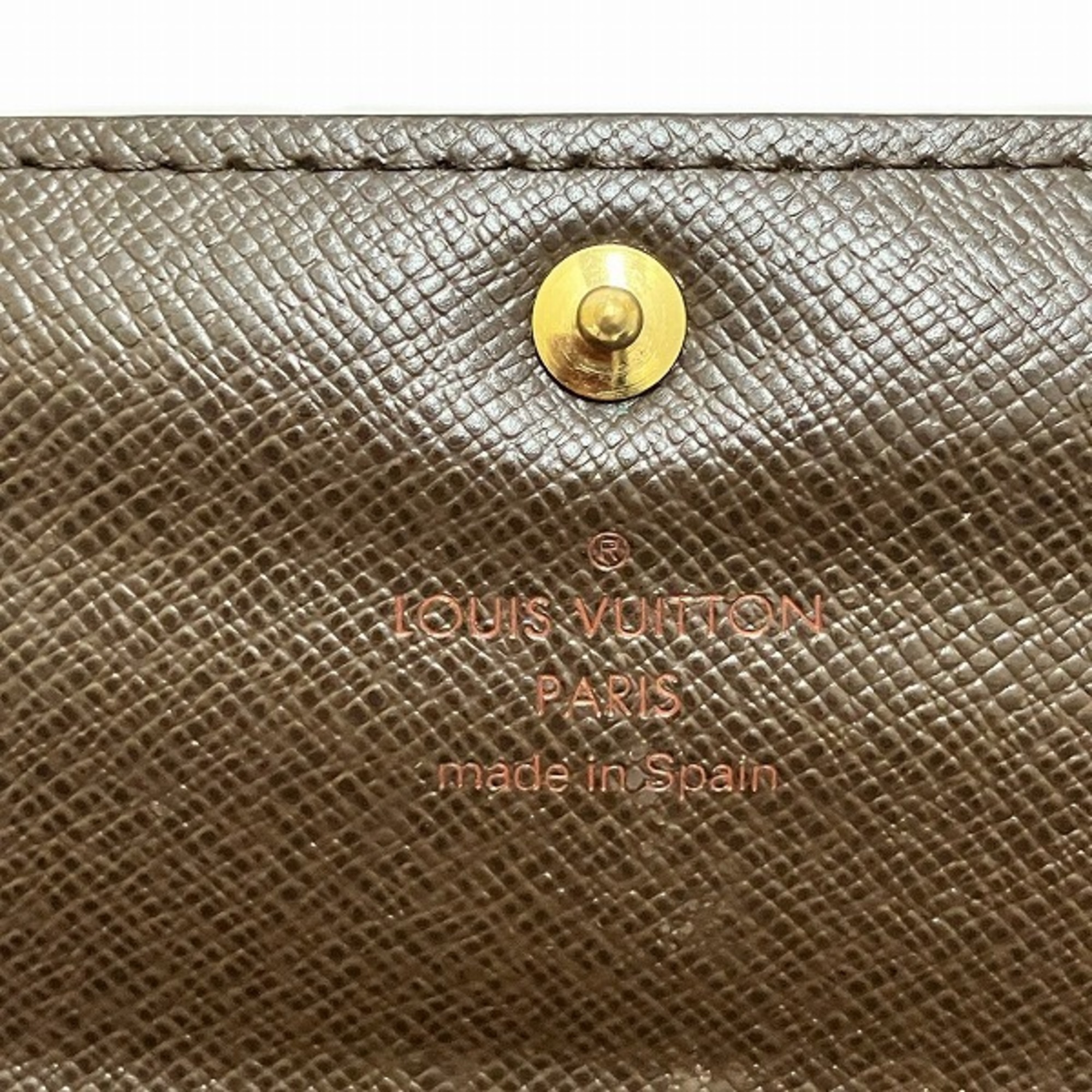 Louis Vuitton Damier Portefeuille Sarah N61734 Long Wallet Bi-fold Men's Women's