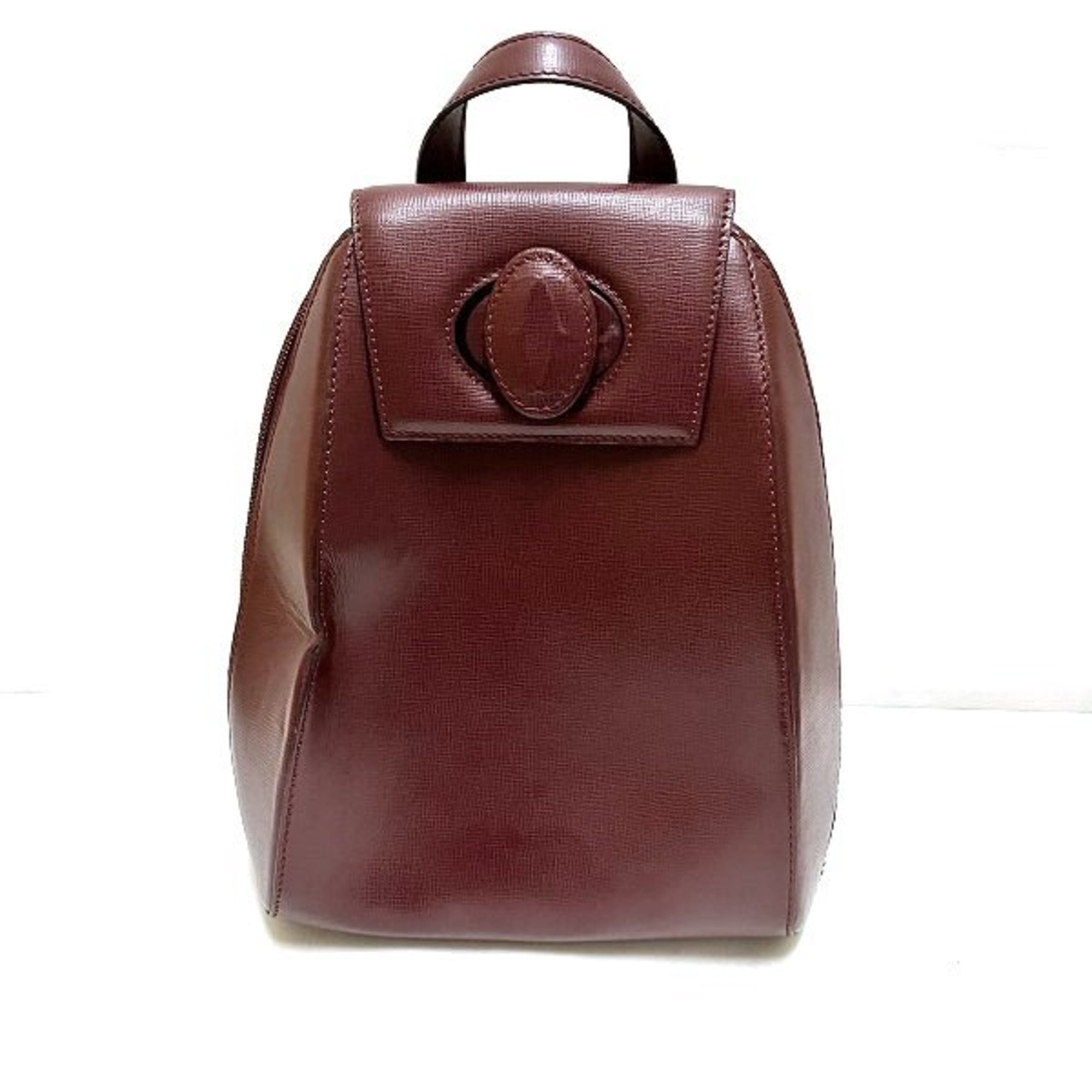 Cartier Must Line Bordeaux Leather Bag Backpack for Women