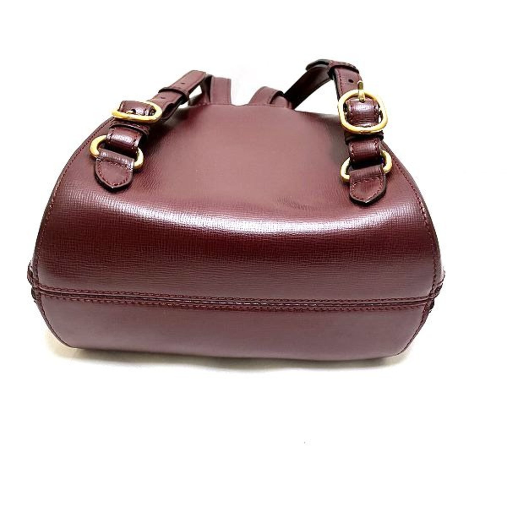 Cartier Must Line Bordeaux Leather Bag Backpack for Women