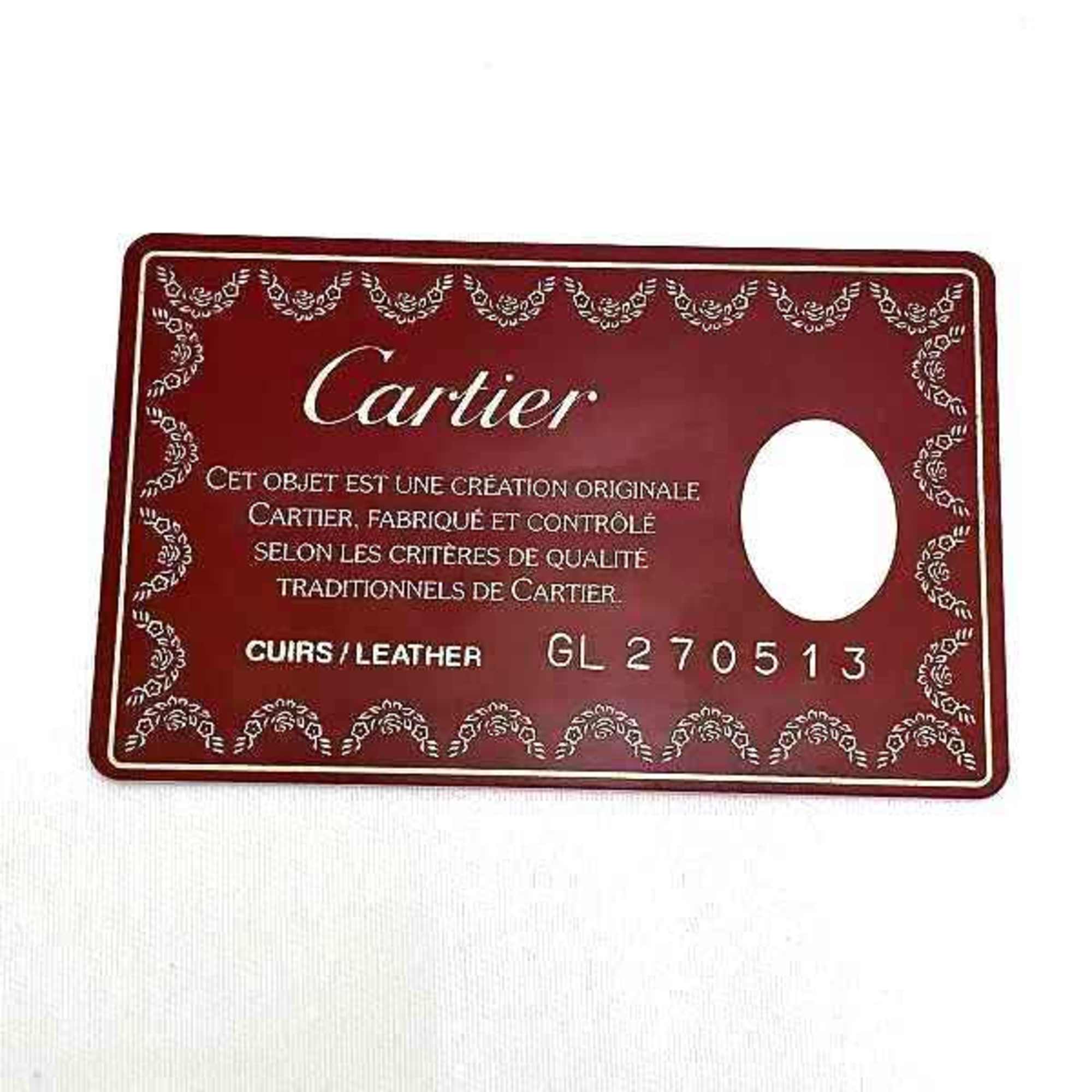 Cartier Must Line Bordeaux Leather Bag Backpack for Women