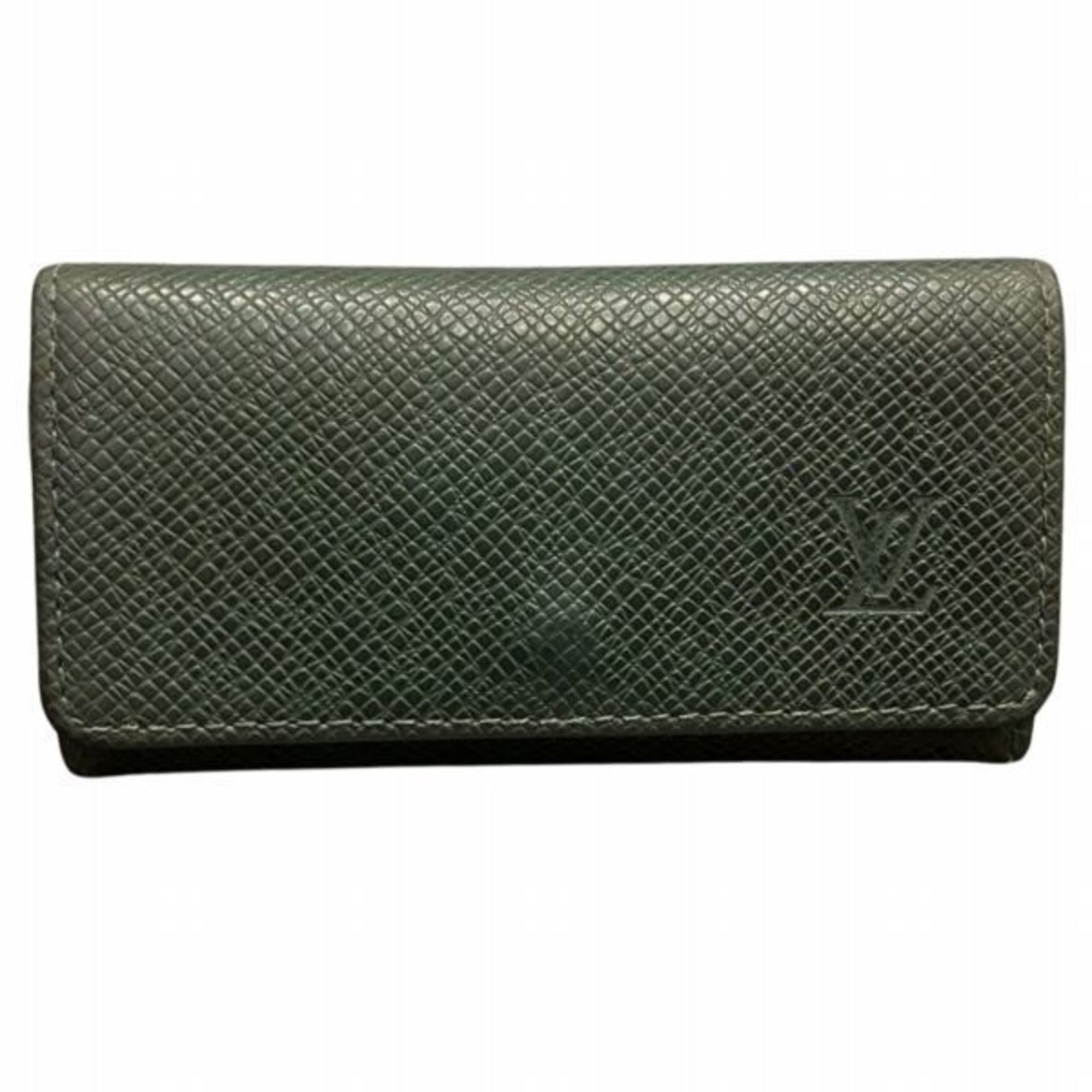 Louis Vuitton Taiga Multicle 4 M30524 4-ring accessory key case for men and women