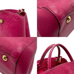 Louis Vuitton LOUIS VUITTON Handbag Shoulder Bag Monogram Empreinte Montaigne MM Red Pink Women's z2316