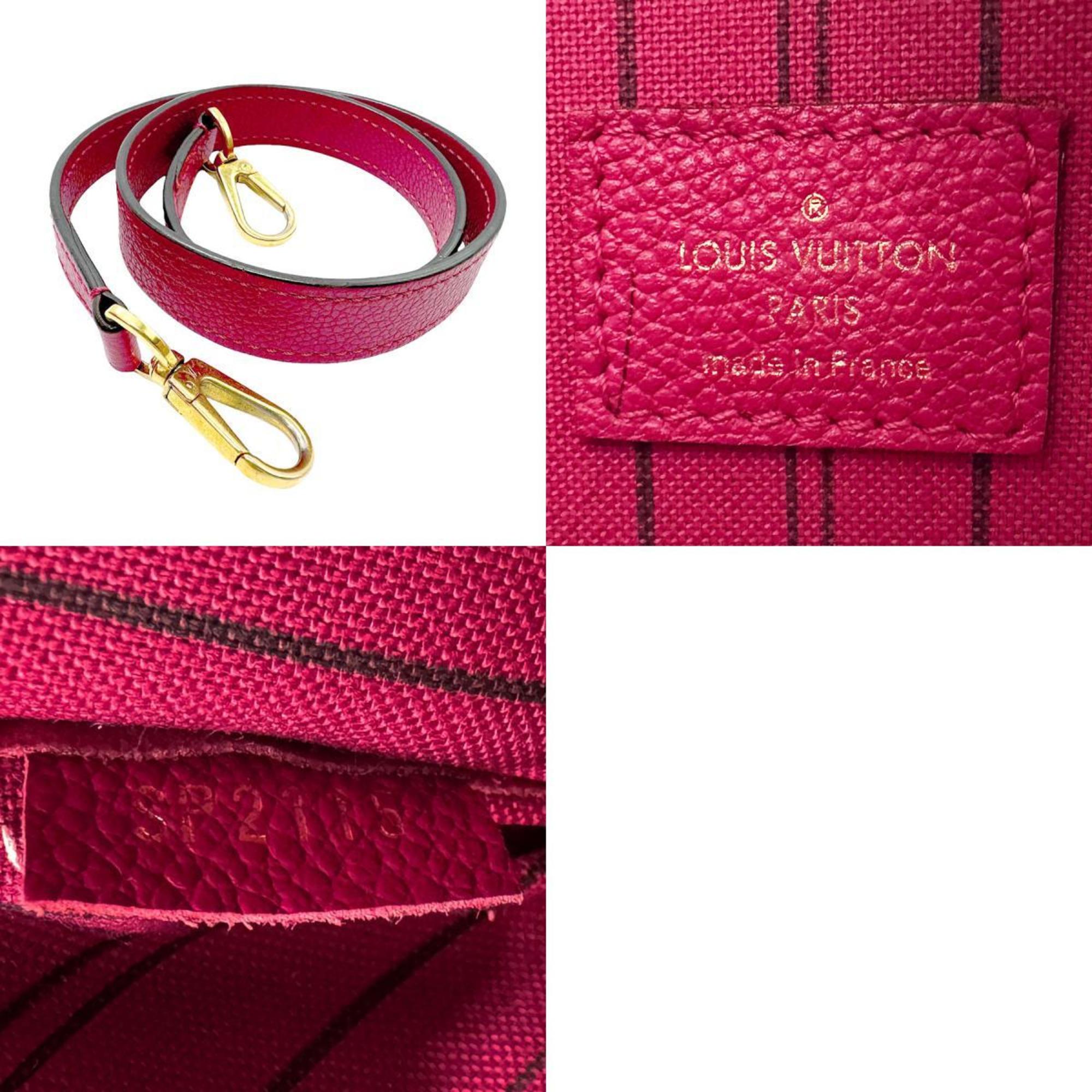 Louis Vuitton LOUIS VUITTON Handbag Shoulder Bag Monogram Empreinte Montaigne MM Red Pink Women's z2316