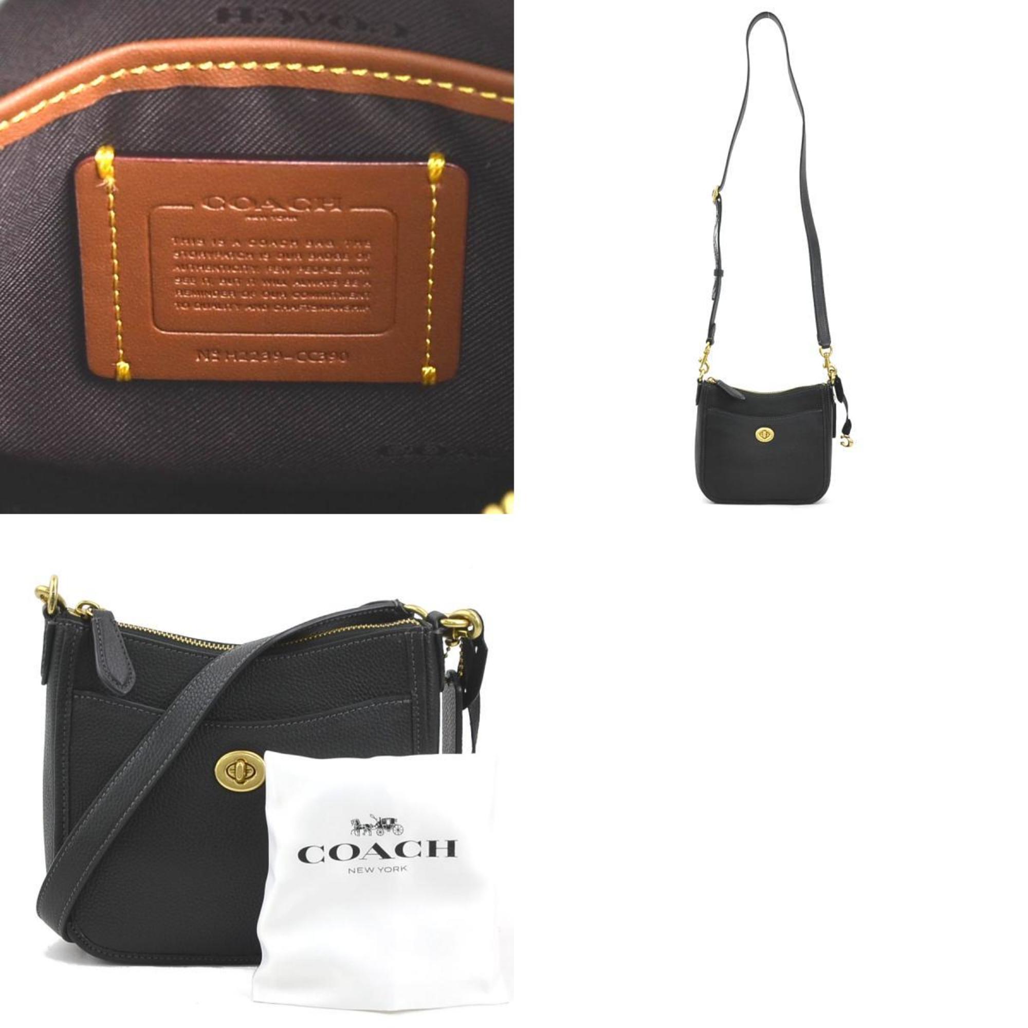 Coach COACH shoulder bag leather black ladies r10144k