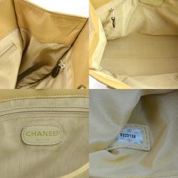 CHANEL shoulder bag COCO mark leather beige ladies e59139g