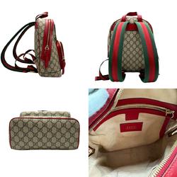 GUCCI Backpack GG Supreme Brown Multicolor Gold Women's 427042 n0367