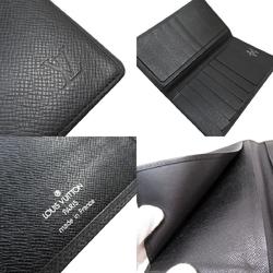 Louis Vuitton LOUIS VUITTON Wallet Taiga Black Women's w0700g