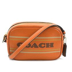 COACH shoulder bag leather orange ladies r10145k