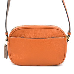 COACH shoulder bag leather orange ladies r10145k