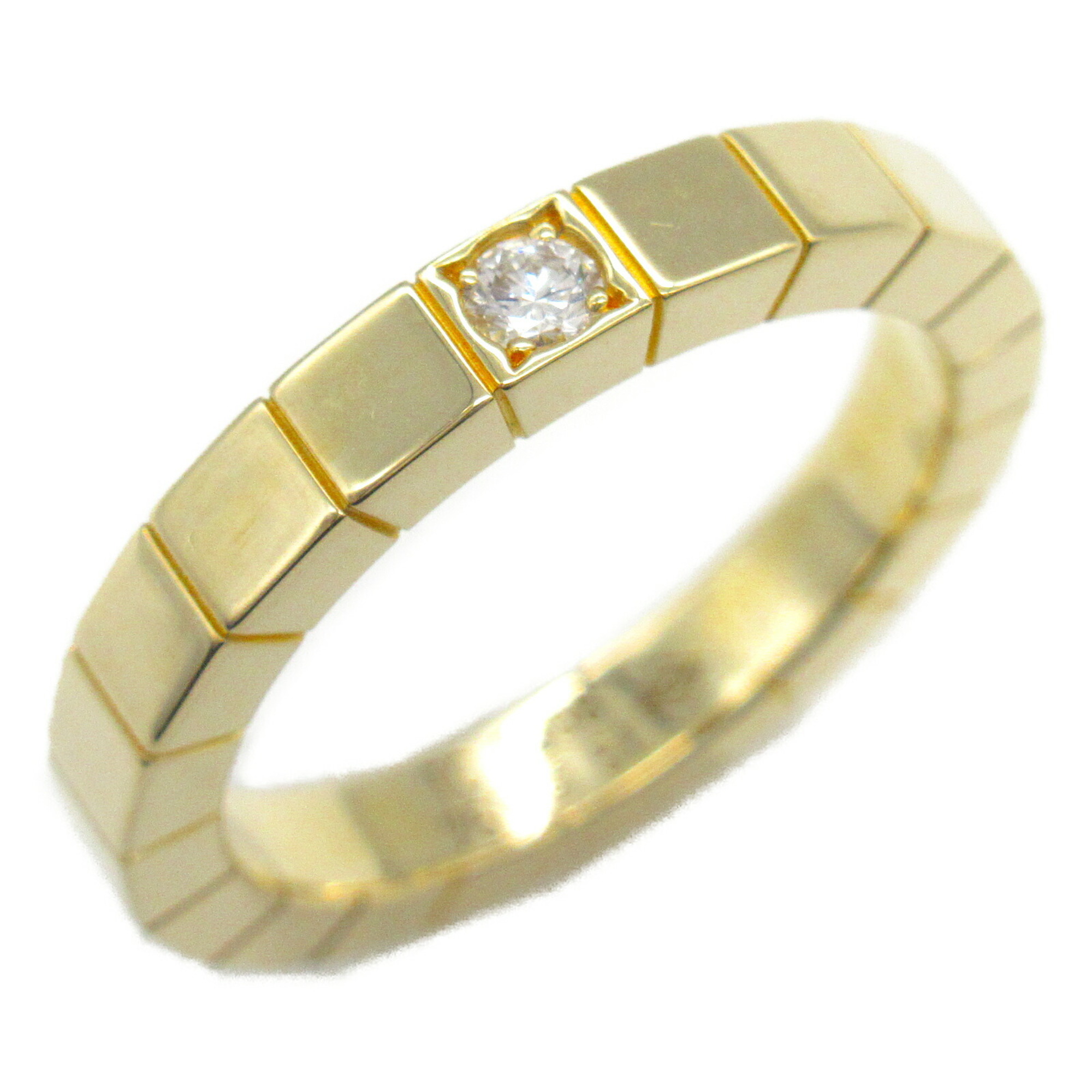 Cartier Lanier 1P Diamond Ring, K18 (Yellow Gold), Diamond, Women's, Clear