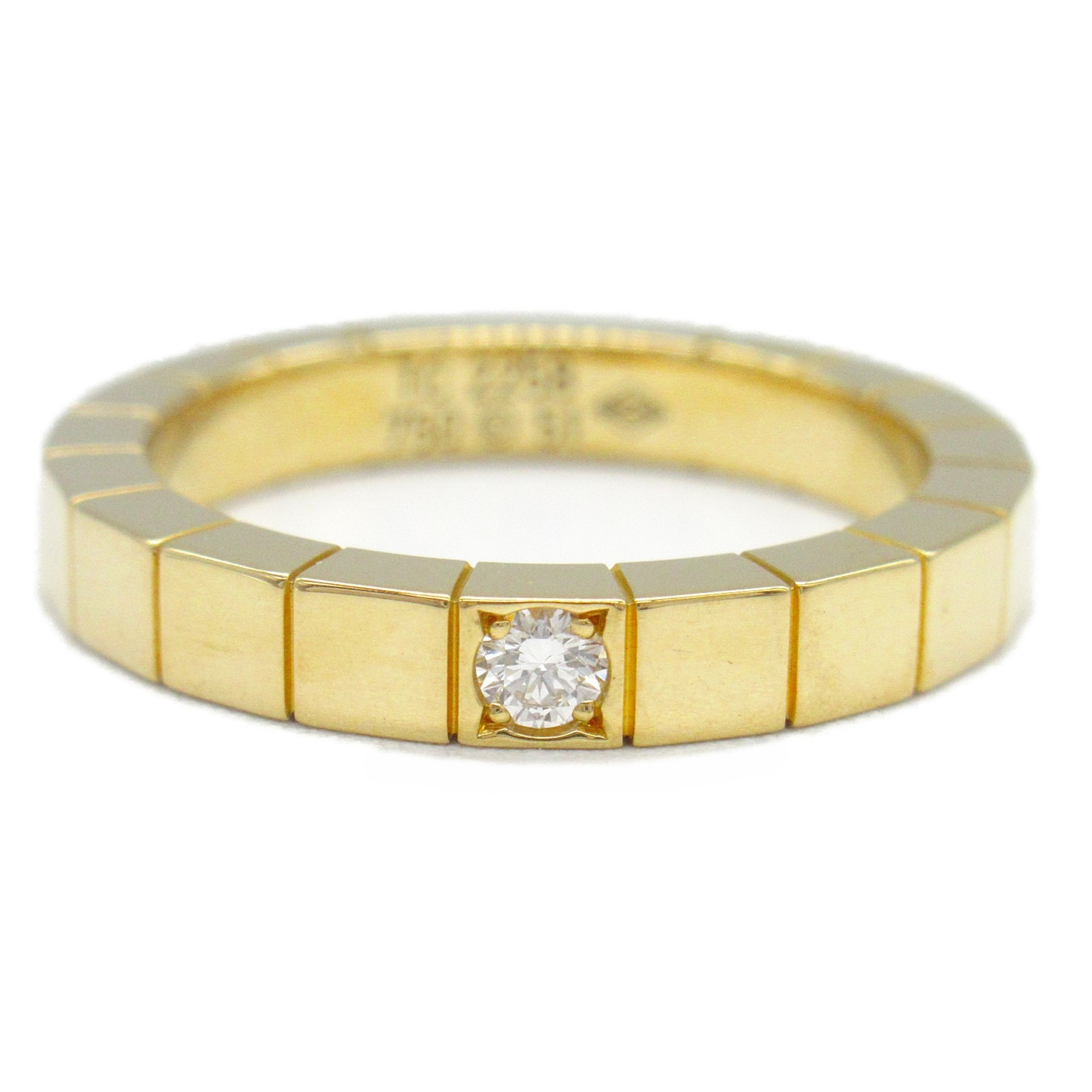 Cartier Lanier 1P Diamond Ring, K18 (Yellow Gold), Diamond, Women's, Clear