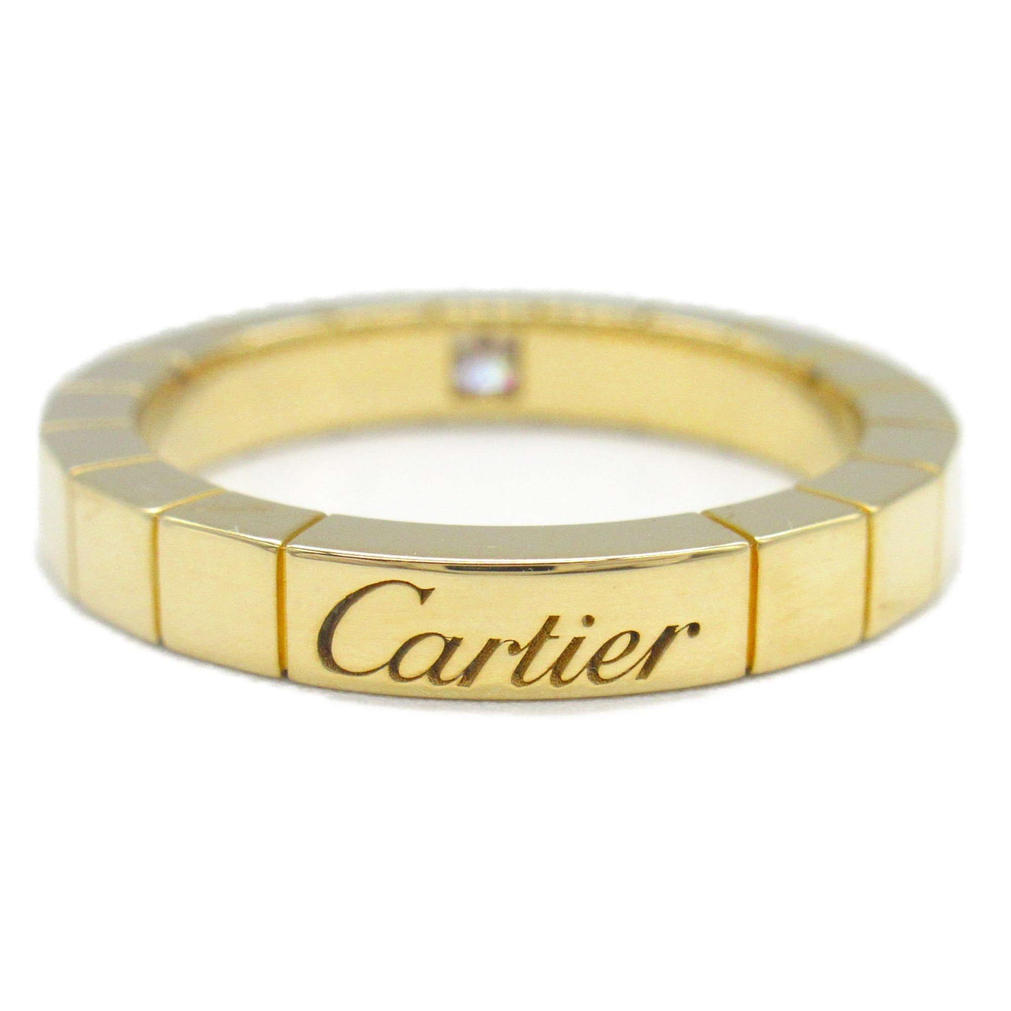 Cartier Lanier 1P Diamond Ring, K18 (Yellow Gold), Diamond, Women's, Clear