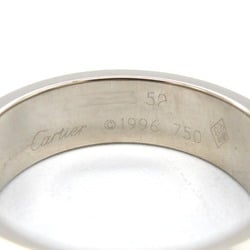 Cartier Love Ring, K18WG (White Gold), Men's, Women's, Silver