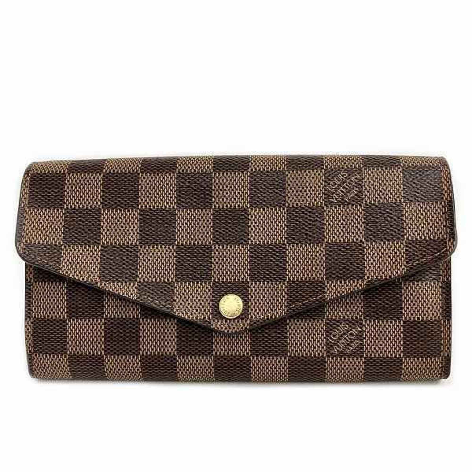 Louis Vuitton Damier Portefeuille Sarah Rose Ballerine N60114 Long Wallet Bi-fold for Women