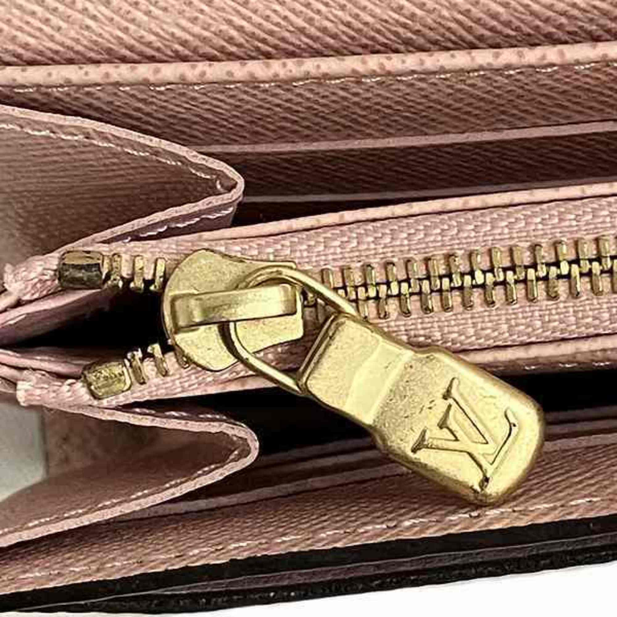 Louis Vuitton Damier Portefeuille Sarah Rose Ballerine N60114 Long Wallet Bi-fold for Women