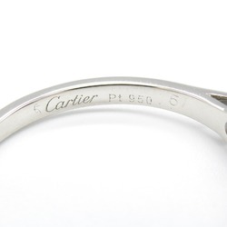 Cartier 1895 Solitaire Ring, Pt950 Platinum, Women's, Silver, N4135949