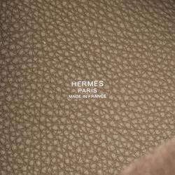 Hermes HERMES Picotin Lock PM Handbag Bag Taurillon Clemence Women's Brown