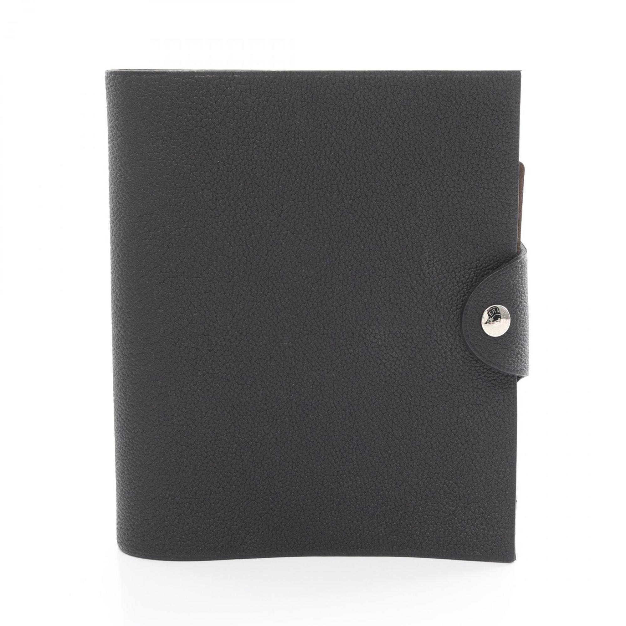 Hermes HERMES Ulysse PM Notebook Cover Togo Women's Black