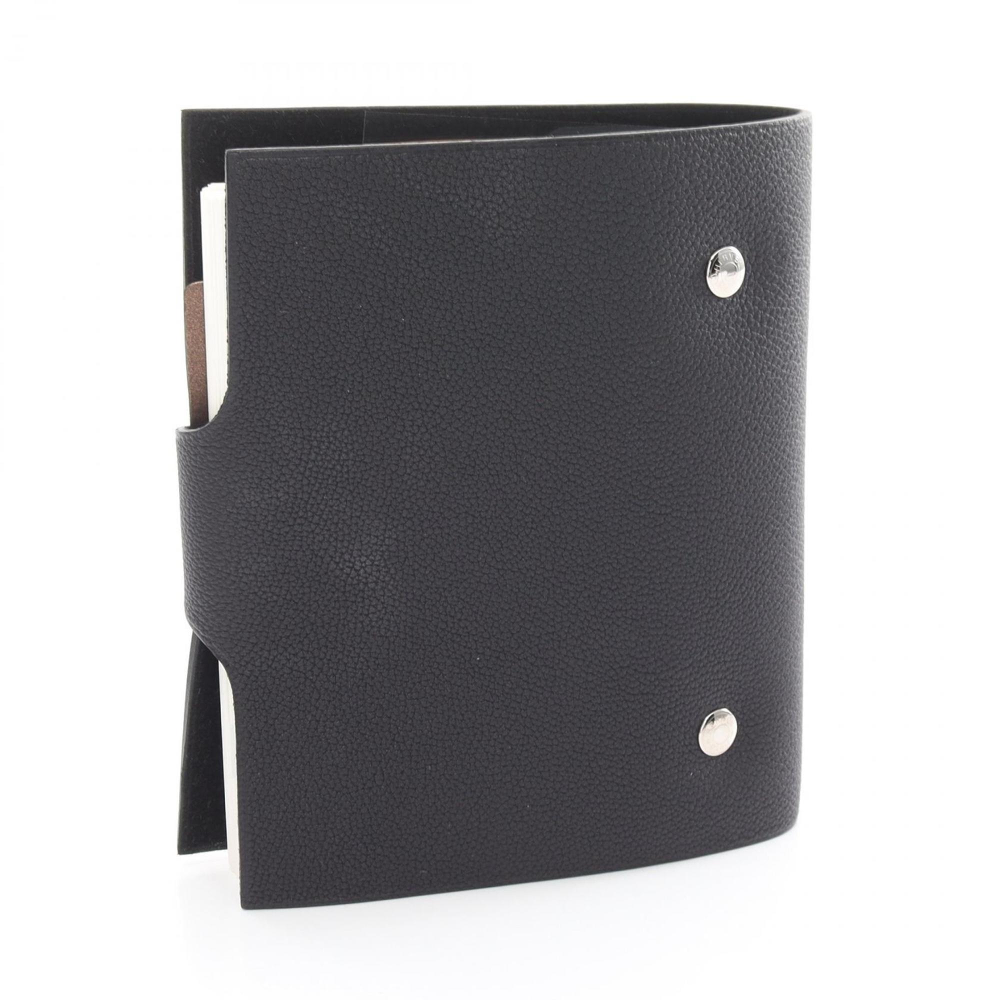 Hermes HERMES Ulysse PM Notebook Cover Togo Women's Black