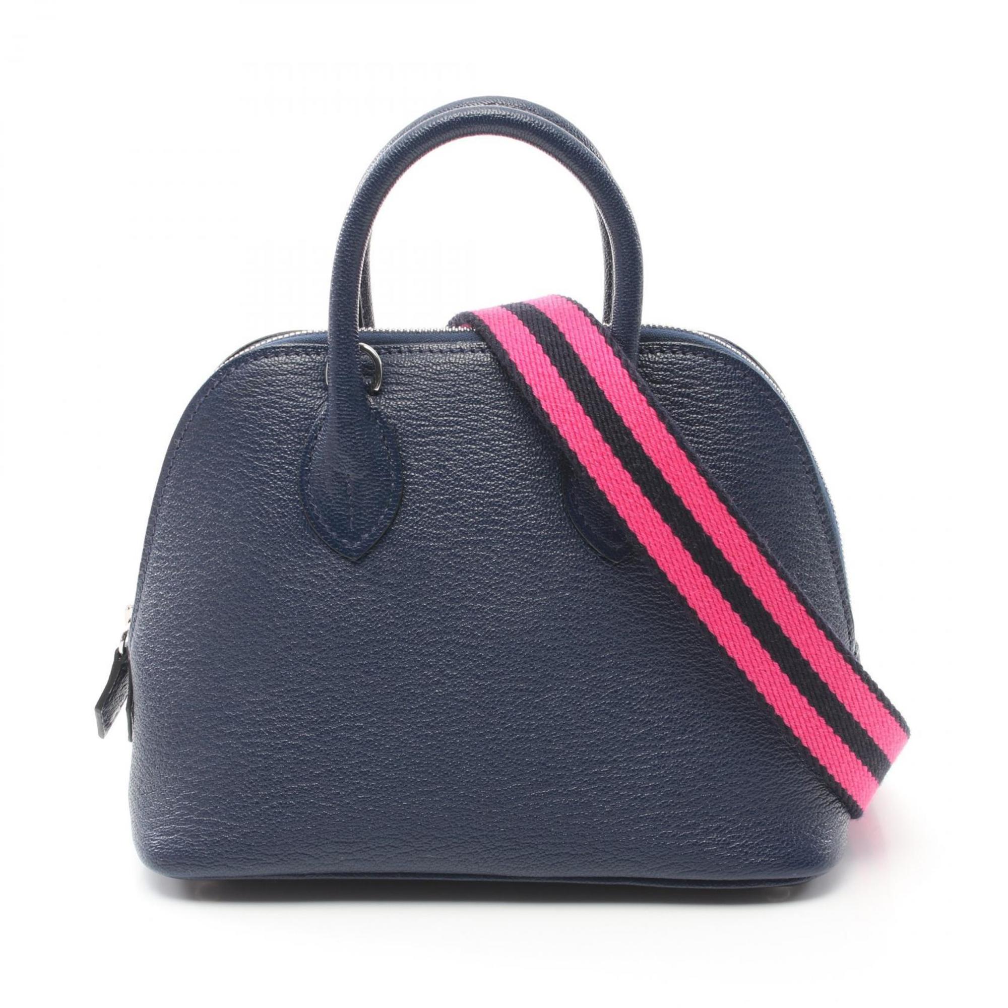 Hermes HERMES Bolide 1923 Handbag Bag Chevre Mysore Women's Navy