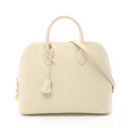 Hermes HERMES Bolide 1923 30 Crepe Handbag Bag Epsom Leather Women's White