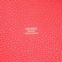 Hermes HERMES Picotin Lock PM Rouge Tomato Handbag Bag Taurillon Clemence Women's Red 056289CC