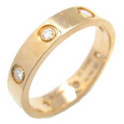 Cartier Love Ring 8P Diamond K18PG (Pink Gold) Ladies Clear B4050800