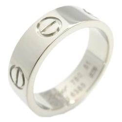 Cartier Love Ring, K18WG (White Gold), Men's, Women's, Silver