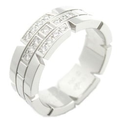 CARTIER Tank Francaise Diamond Ring, K18WG (White Gold), Diamond, Women's, Clear