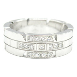 CARTIER Tank Francaise Diamond Ring, K18WG (White Gold), Diamond, Women's, Clear