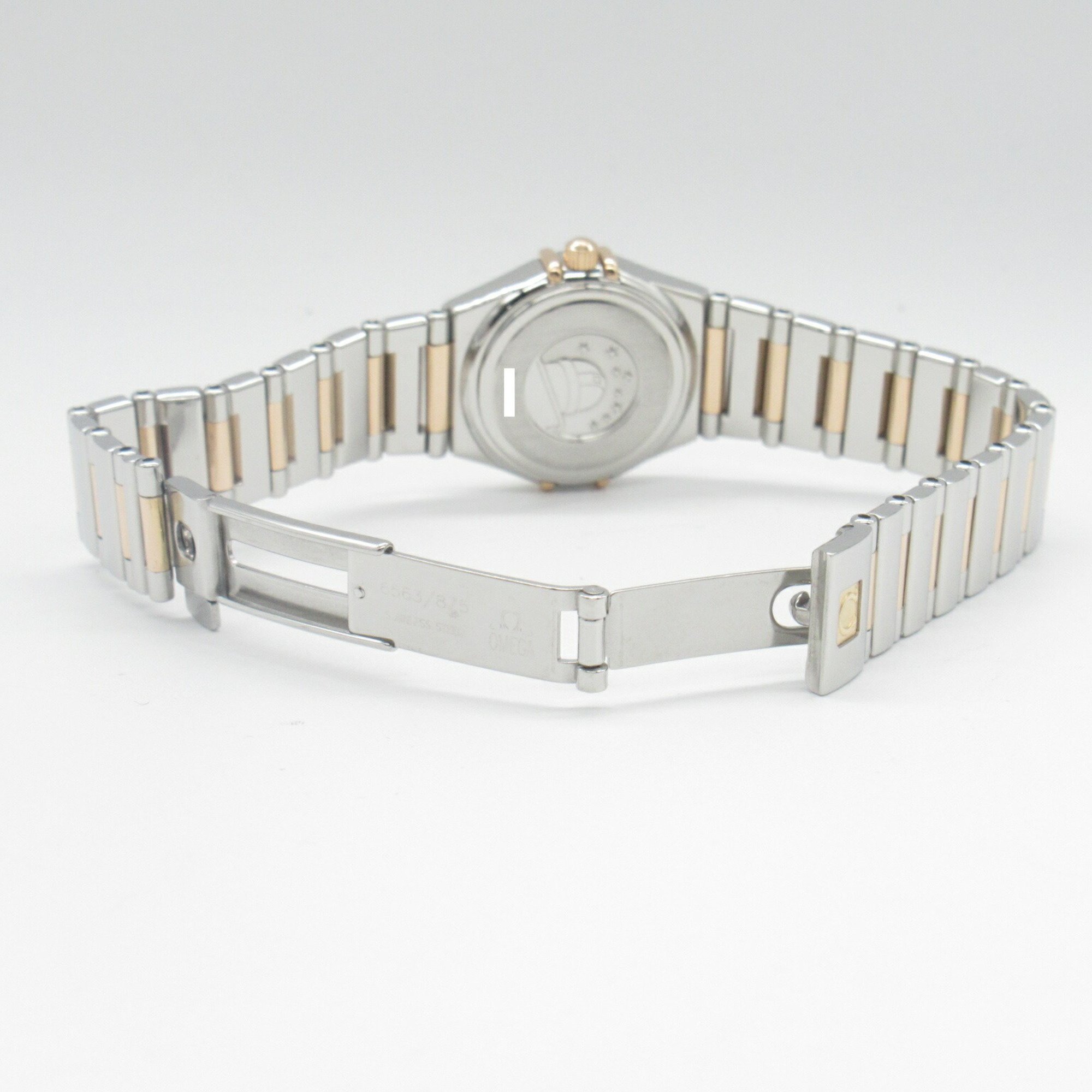 OMEGA Constellation My Choice Diamond Bezel Watch K18PG (Pink Gold) Stainless Steel Ladies Pink Shell 1368.73