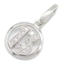 Cartier No.13 Charm Pendant Top K18WG (White Gold) Diamond Men's Women's Clear