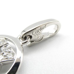 Cartier No.13 Charm Pendant Top K18WG (White Gold) Diamond Men's Women's Clear