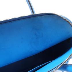 Hermes HERMES Bolide 37 Handbag Bag Cushvel Ladies Blue B engraved G hardware