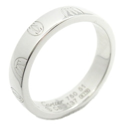 Cartier Happy Birthday Ring, K18WG (White Gold), Men's, Women's, Silver