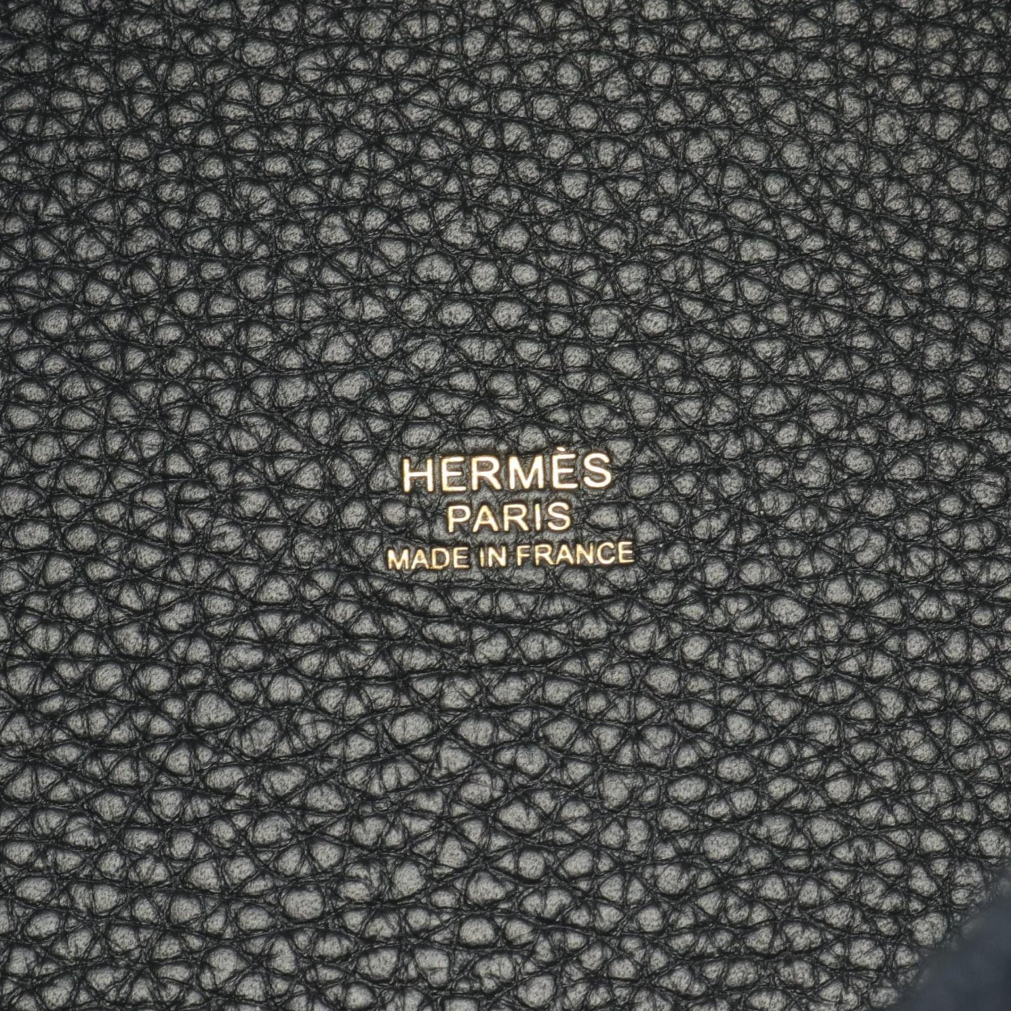 Hermes HERMES Picotin Lock PM Handbag Bag Taurillon Clemence Women's Black