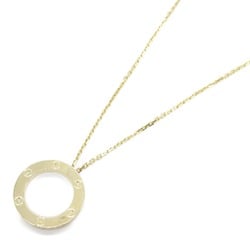 Cartier Love Circle Necklace, K18 (yellow gold), women's, gold