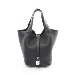 Hermes HERMES Picotin Lock PM Handbag Bag Taurillon Clemence Women's Black