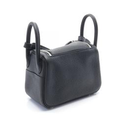 Hermes Lindy Shoulder Bag, Taurillon Clemence, Women's, Black