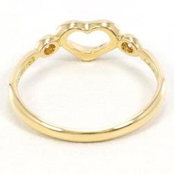 Tiffany Heart K18YG Ring Diamond Total weight approx. 1.6g