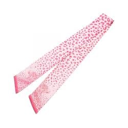 CARTIER Bandeau Panthere Scarf Silk Women's Pink Red