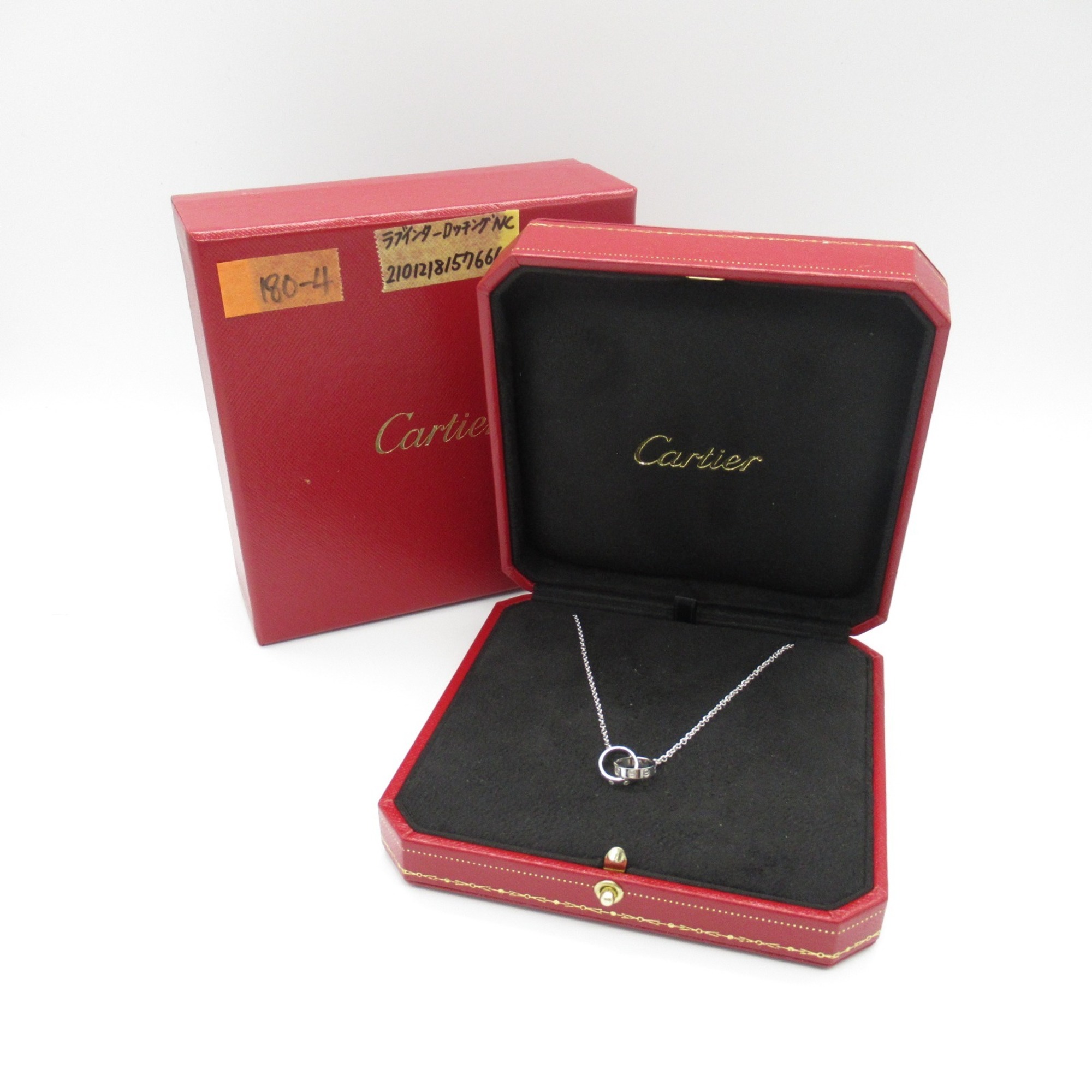 CARTIER Baby Love Necklace K18WG (White Gold) Women's Silver