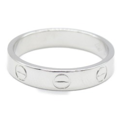 Cartier Love Ring, K18WG (White Gold), Women's, Silver