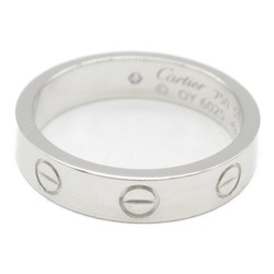 Cartier Love Ring 1PD K18WG (White Gold) Diamond Ladies Clear