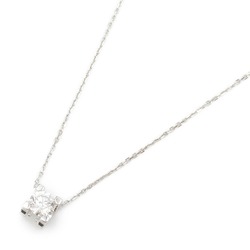 Cartier C de Diamond Necklace K18WG (White Gold) Ladies Clear